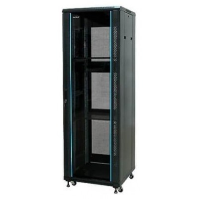 PHASAK Armario Rack 19" Phasak Pro 22U  600x600 Desmontado (Incluye: 2 bandejas de 19? + Regleta electrica 19? + Juego de ruedas +  Ventilacion)